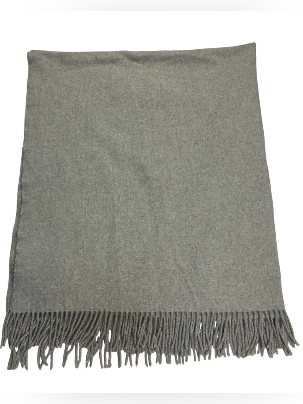 Alicia Adams Alpaca Throw Blanket Fringe Alpaca Wool Blend Beige 64" x 70"